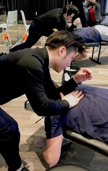 Massage Table - Laying Down